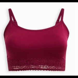 Torrid SEAMLESS BRALETTE - LIGHTLY PADDED PINK - Size 0 - EUC